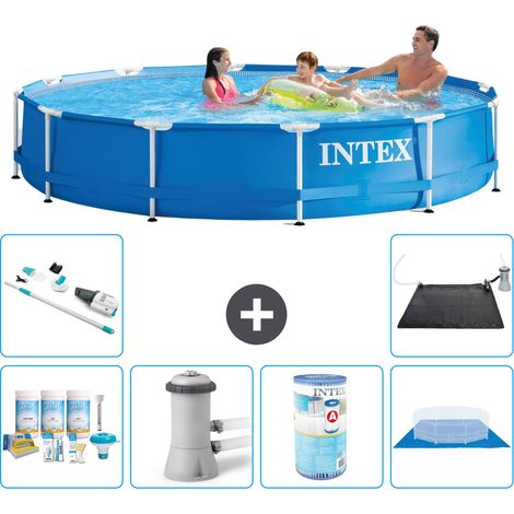 Intex Piscina con struttura Rotonda - 366x76 cm - 7-pezzi  S41599 (1/5)