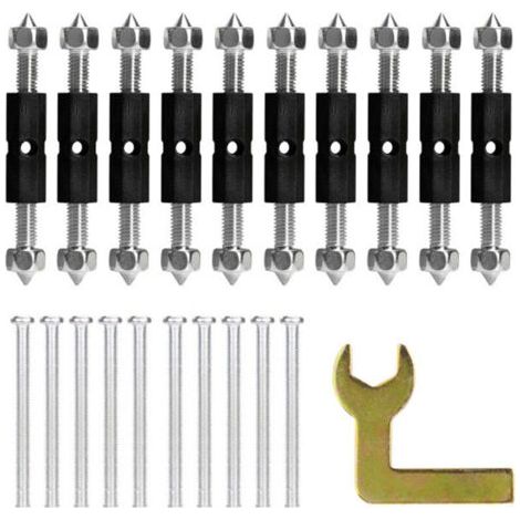 Kit di viti di supporto per cassetta tipo 86, cassetta di riparazione per scatola di derivazione, per scatola di derivazione a parete, con chiave