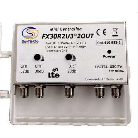 Amplificatore antenna 5G tv Universale regolabile da palo digitale terrestre TV UHF 32dB UHF 30db