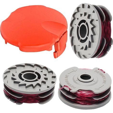 Applicable FLY021 513937190 Lot de 3 bobines de rechange standard en nylon pour débroussailleuse 1,5 mm 11 m FLY021 513937190 + couvercle de bobine FLY060 (1/5)