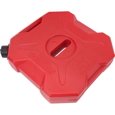 Großer, tragbarer und robuster roter Kraftstoff-/Benzintank für Autos, Motorräder, SSVs, Quads und Geländefahrzeuge (ohne Ständer). (1/5)