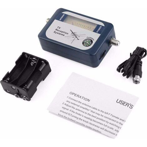 Signal Finder – Terrestrische TV-Antenne zu digitaler Satelliten-TV-Antenne mit digitalen Signalen und Compass TV-Empfangssystemen (1/4)