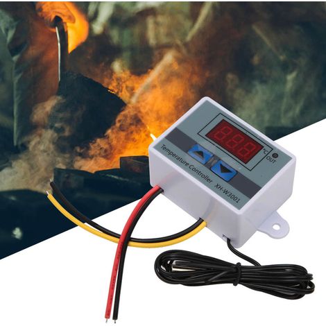 Thermostat de régulation de température XH-W3001 avec sonde de capteur étanche (24 V 240 W) (1/5)