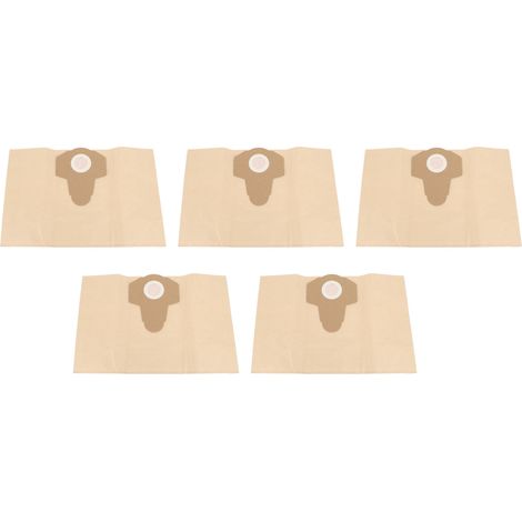 Sac à poussière pour aspirateur Einhell 20L - Lot de 5 sacs en papier haute résistance, diamètre 47mm, idéal bricolage (1/5)