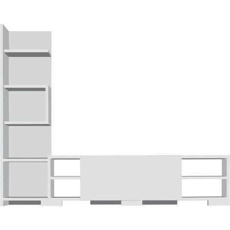 Mobili TV, tavolo TV, credenza bassa Unit Bianco (1/5)