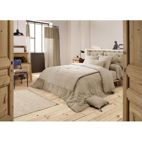 Housse de couette 240 x 220 cm – Double Gaze de Coton Luxe - Ficelle
