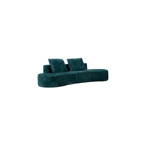 Canapé Teal design contemporain bleu intense (1/5)