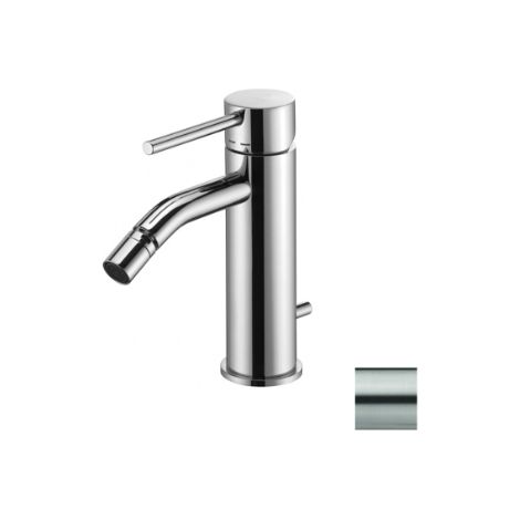 Mitigeur bidet avec vidage automatique 1"1/4G Paffoni Light series LIG135ST  Laiton - Steel looking