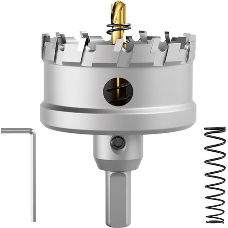 AIDUCHO Scie Cloche Bimétallique En Carbure T.C.T Robuste De Qualité Industrielle Coupe Trou En Acier Inoxydable (70mm) (1/5)