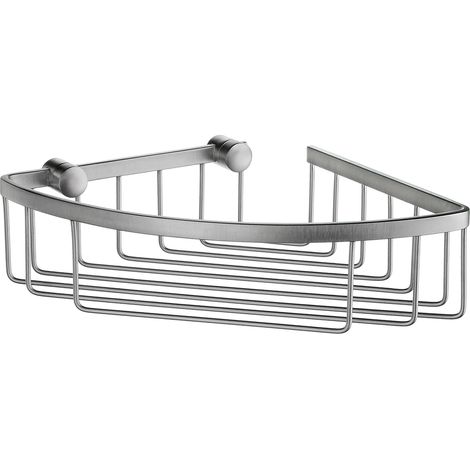 Smedbo SIDELINE - Design Eckseifenkorb in Chrom gebürstet DS2021 (1/2)