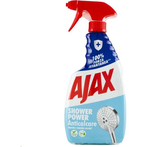 AJAX SPRAY NEW SHOWER POWER 600 ML ANTI CALCARE PER LE SUPERFICI PIÙ OSTINATE (1/5)
