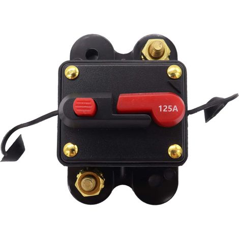 Disyuntor Reajustable - 125 A - IP67 - 12 V a 24 V - Para Sistemas de Audio Automotriz - 1 Unidad (1/5)