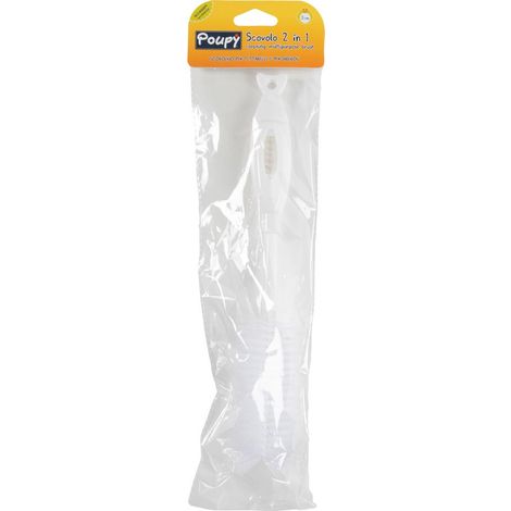 Scovolo per biberon e tettarelle 2 in 1 Poupy per bambini piccoli garantisce un'accurata pulizia delle tettarelle (1/2)