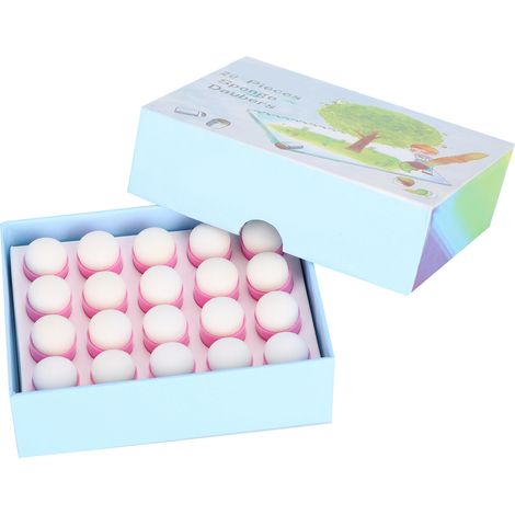 Lot de 20 éponges à doigts pour peinture DIY, tampons à encrer pour dessin et estampage (1/5)