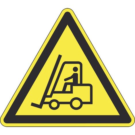 Panneau Danger circulation d'engins - Rigide Triangle 300mm - 4200095