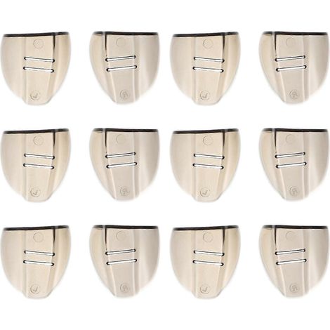 Lot de 6 paires de lunettes de sécurité transparentes avec protection latérale.-4.7X4.5cm-Brown (1/2)