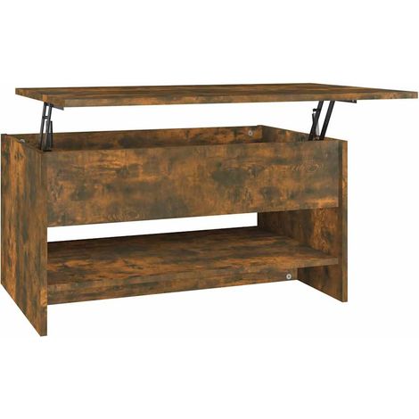 Maison Exclusive - Couchtisch Räuchereiche 80x50x40 cm Holzwerkst