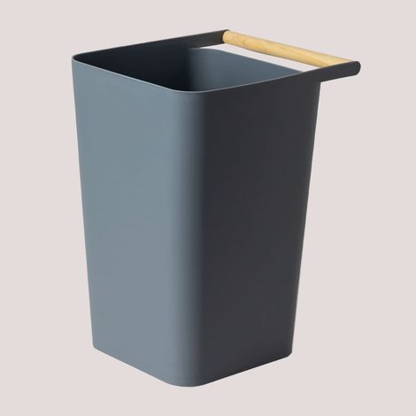 Poubelle en polypropylène Doria SKLUM Gris