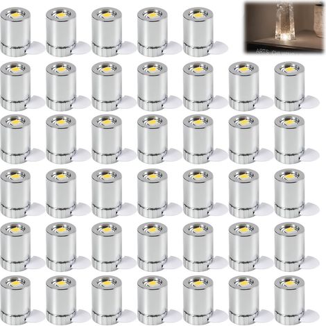 40 lumières Mini LED, Lampes LED avec Batterie intégrée, lumière Micro pour Bricolage, Miniatures, vitrines, Maisons de poupées, Accessoires de déco, projets créatifs, éclairage Chaud, adhésif fourni (1/5)