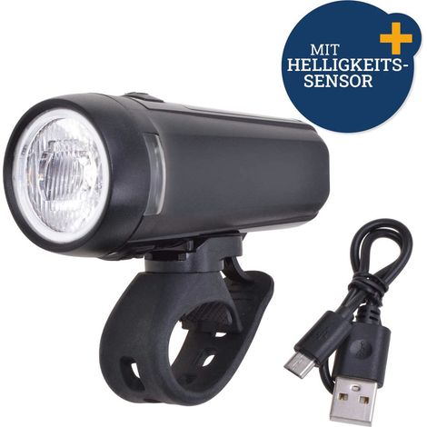FILMER Lampe LED avant pour vélo 40216, rechargeable, 60 lux (1/2)
