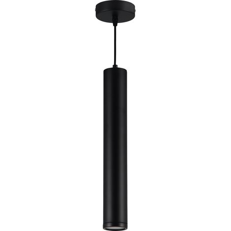 Suspension salle de bain noire tube Porter GU10 IP44 (1/4)