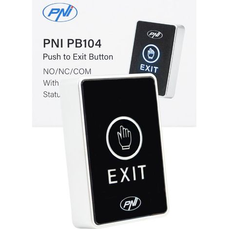 Interrupteur d'accès tactile PNI PB104 - Montage en surface - 12V/24V - IP65 - 5 fils (1/4)