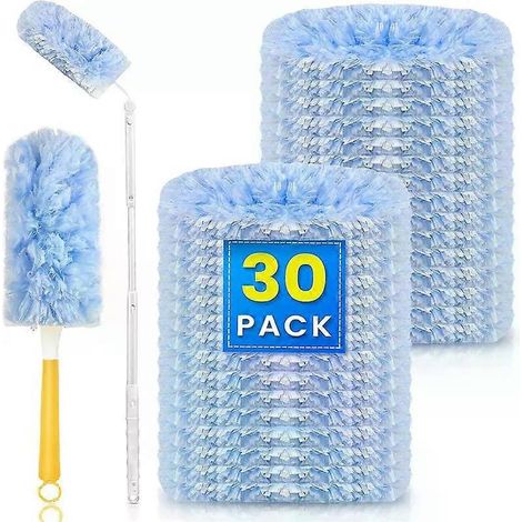 Swiffer Staubwedel-Nachfüllpackung, 10 Stück, kompatibel mit dem Swiffer 360 Staubwedelgriff, unparfümierte Federstaubwedel-Nachfüllpackungen für verschiedene Oberflächen (1/4)