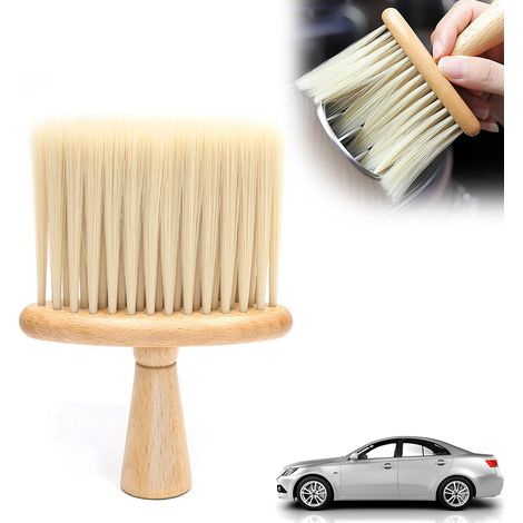 Brosse de nettoyage pour sortie d'air de voiture - Brosse douce haute densité pour détaillage et dépoussiérage d'air conditionné (1/4)
