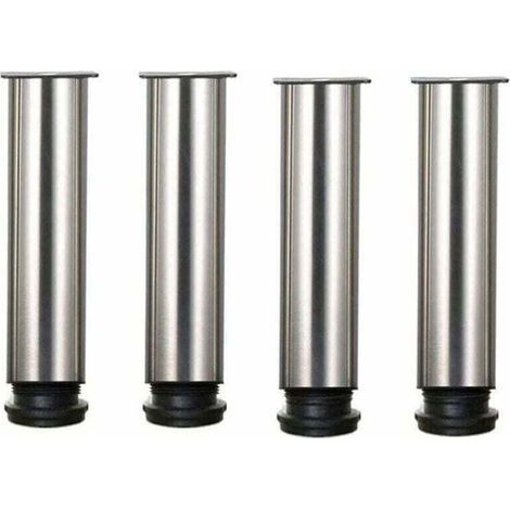 XVX – Set of 4 Stainless Steel 304 Furniture Legs – Adjustable from 250 to 265 mm – Accessories for Tables and Cabinets – Sturdy Fixing (1/4)