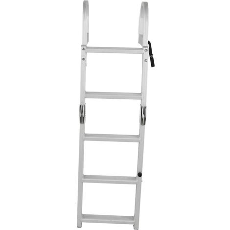 Échelle Pliante de Bateau, Robuste, Antidérapante, Portable, 5 Marches, pour Yachts Océaniques, en Aluminium (1/5)