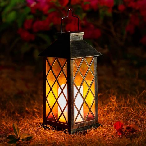 Lampe solaire de jardin, lampe décorative LED extérieure étanche IP44 pour pelouse, jardin, aménagement paysager, allée, cour, patio [Classe énergétique A++] (1/5)