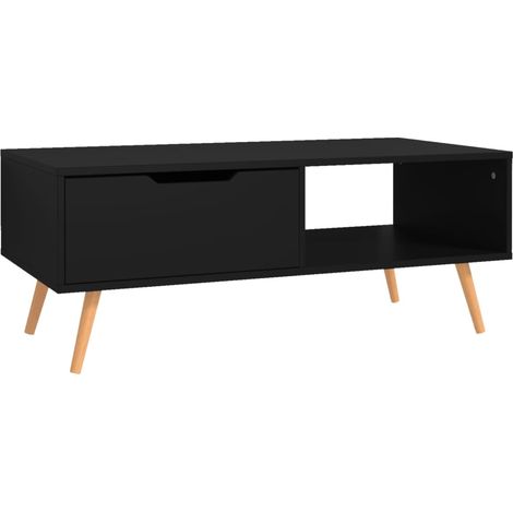 Maison Exclusive - Couchtisch Schwarz 100x49,5x43 cm Holzwerkstof