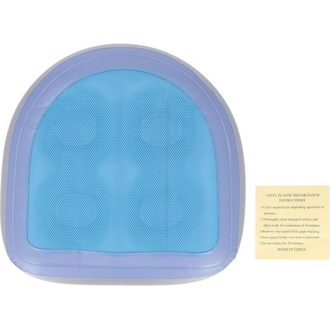 Siège Rehausseur Gonflable pour, Coussin de Soutien à Ventouse sécurisé pour L'expérience du Spa, fermeté Réglable Les Baignoires Domestiques et Extérieures (Bleue) (1/5)