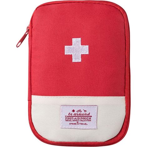 Mini Erste Hilfe Tasche Rot, Wasserdicht, Tragbar, mit Reißverschluss