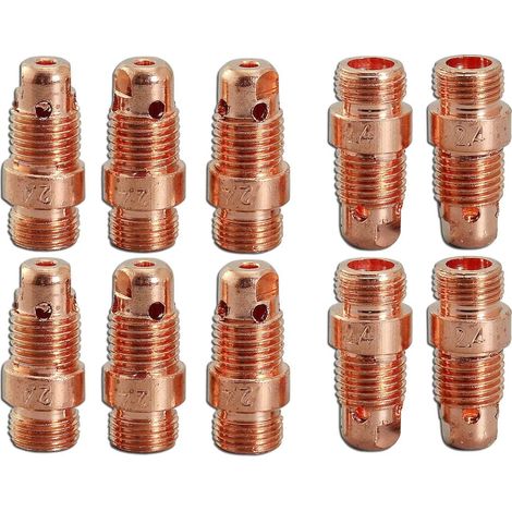 Corps de Pince Compact pour Soudage TIG 17CB20 2,4mm Orifice pour QQ300 PTA DB SR WP 17 18 26 Torche de Soudage TIG 10pcs (1/5)
