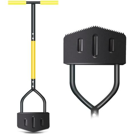 Outil de bordure de pelouse de 41,73 pouces avec lame dentelée. Convient pour les trottoirs, les pelouses, les patios et l'aménagement paysager (forme en V). (1/3)