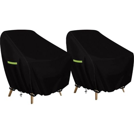 2er Set Sessel Schutzhülle 89x97x74cm 420D Wasserdicht UV-Beständig mit Schnallen (1/5)