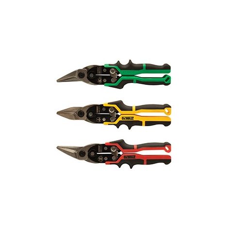 Set di 3 forbici per fogli ergo. Taglio dritto, destro e sinistro