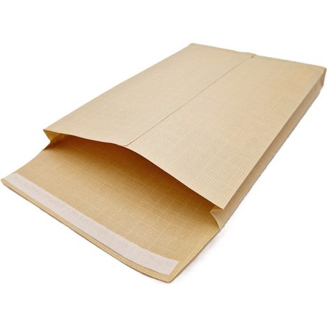 Lot de 10 Pochettes à soufflets 30 mm Kraft armé 130 gr C4 : 229 x 324 mm (1/2)