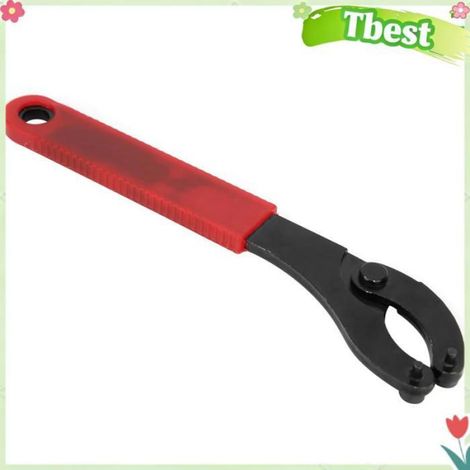 Tbest Extracteur de pédalier Clé de Pédalier de Vélo, Outil de Démontage de Roue Poignée en Caoutchouc en Acier sport outillage (1/4)