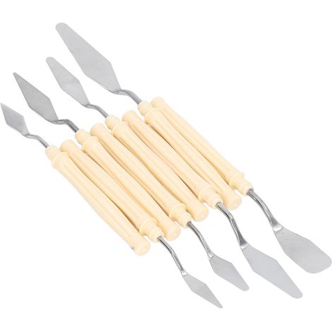Ensemble de 8 couteaux à palette en acier inoxydable, manche ergonomique, ensemble de couteaux à palette multifonctionnels pour la peinture
