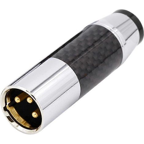Connecteurs XLR mâle/femelle plaqués or/rhodium, prise jack auxiliaire femelle dorée pour haut-parleur (1/5)