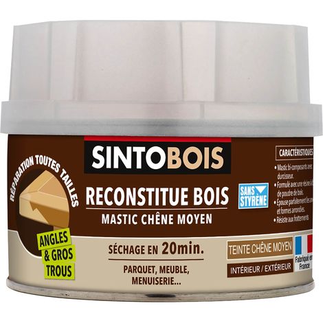 Reconstitue angles et gros trous 500ml Chêne moyen SINTO