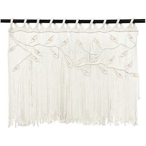 Tapisserie macramé bohème, grande taille, tissée à la main, décoration murale pour chambre, balcon ou autre espace de décoration. (1/5)