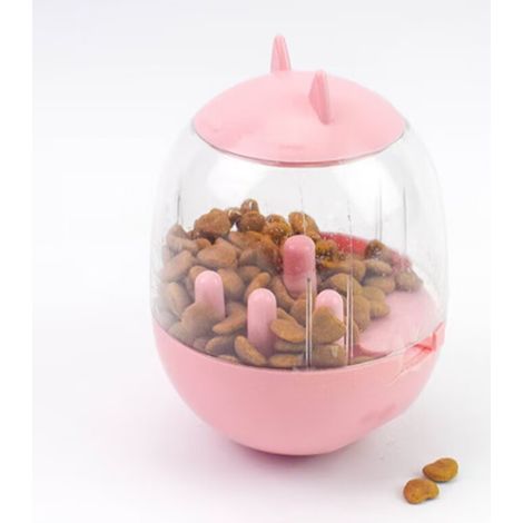 Distributeur de jouets pour chiens et chats Balle à enrouleur lent Do65 (1/4)