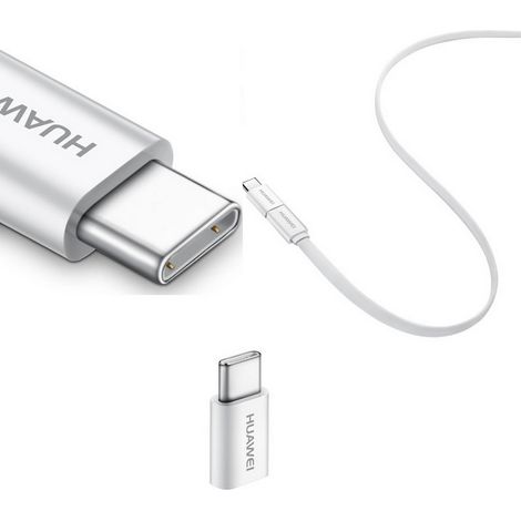 Huawei 4071259 adattatore per inversione del genere dei cavi MicroUSB USB 3.1 Type-C Bianco (1/5)