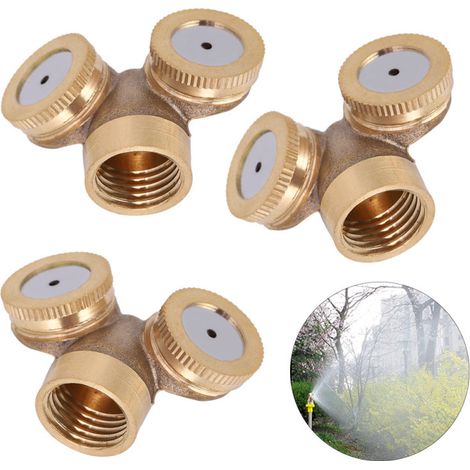 Set mit 3 Gartensprengern G1/2 DN15 Kupfer-Nebeldüsen Bewässerungswerkzeuge