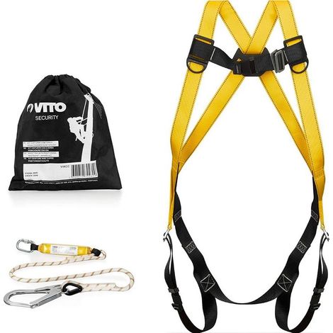 Harnais de sécurité absorbeur de chocs 2 mètres Polyester VITO (1/5)