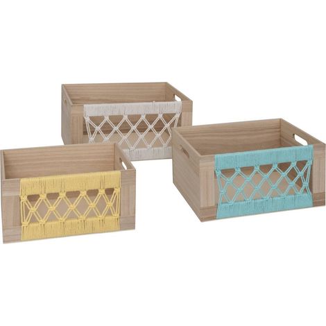 Juego de 3 cajas tipo fruta Australie - Atmosphera créateur d'intérieur