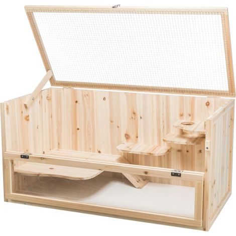 Casetta per roditori in legno 100x50x50cm
